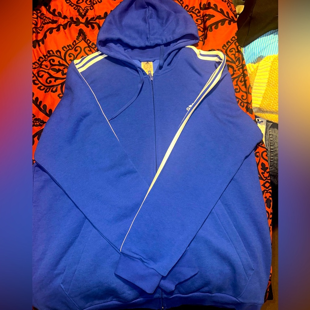 Adidas Blue Hoodie 2XlT